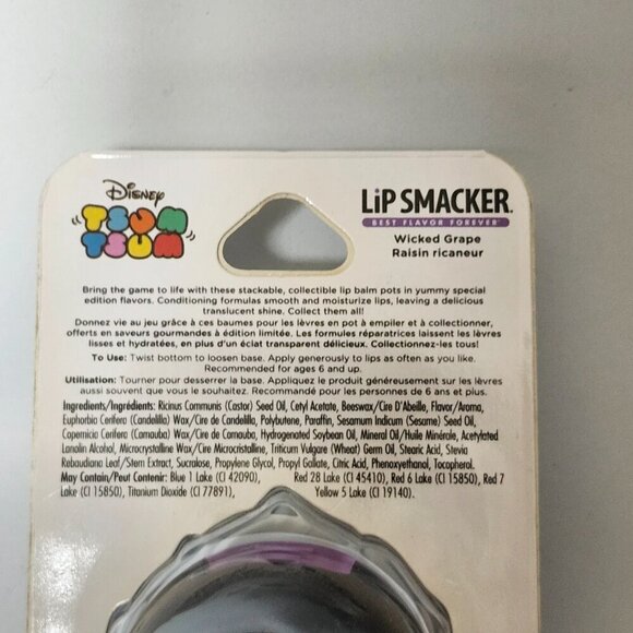 DISNEY The Little Mermaid Ursula Lip Smacker TSUM TSUM Wicked Grape Flavor BNIP - Picture 3 of 3
